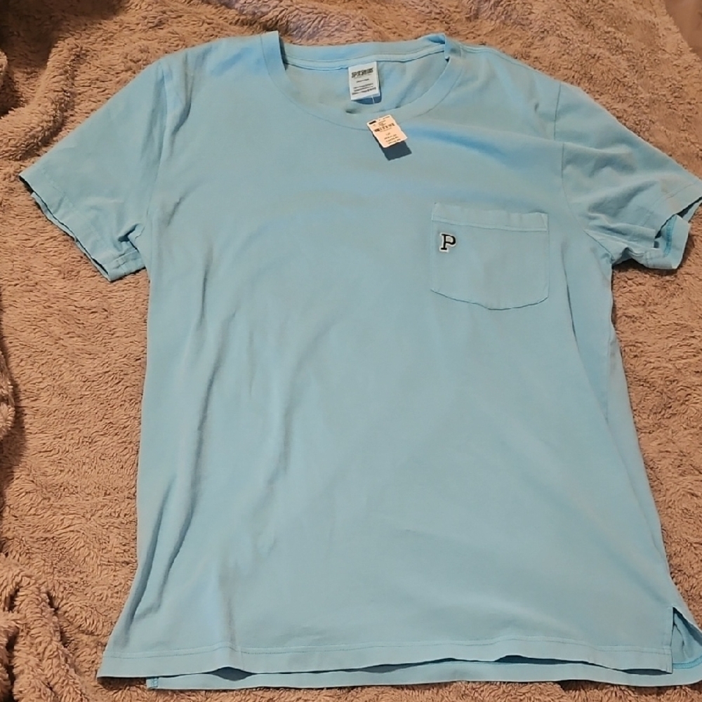 PINK Light Blue T-Shirt NWT